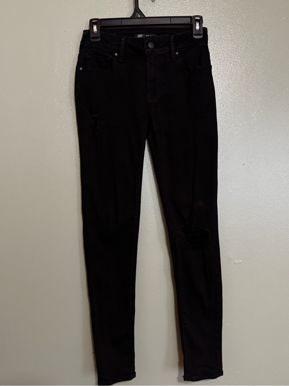 True Religion Jennie Curvy Mid Rise Skinny Jeans - Black - Size 25